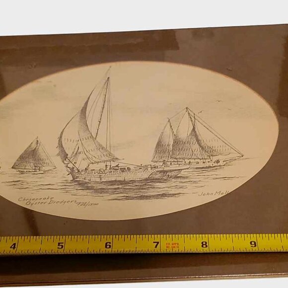 Chesapeake Oyster Dredgers by John Moll #722/1500 - Picture 6 of 7